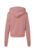 Bella + Canvas 7519 Womens Classic Hooded Sweatshirt Hoodie Mauve Flat Back