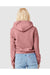 Bella + Canvas 7519 Womens Classic Hooded Sweatshirt Hoodie Mauve Model Back
