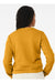 Bella + Canvas 7511 Womens Sponge Fleece Classic Crewneck Sweatshirt Heather Mustard Model Back