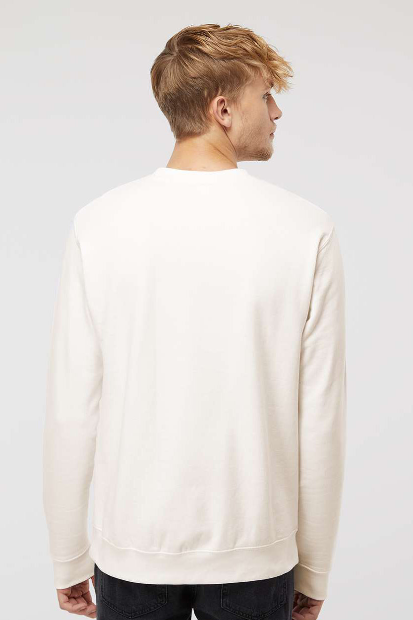 Independent Trading Company SS3000 Mens Crewneck Sweatshirt Bone White Model Back