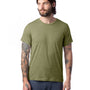 Alternative Mens Go To Short Sleeve Crewneck T-Shirt - Heather Military Green