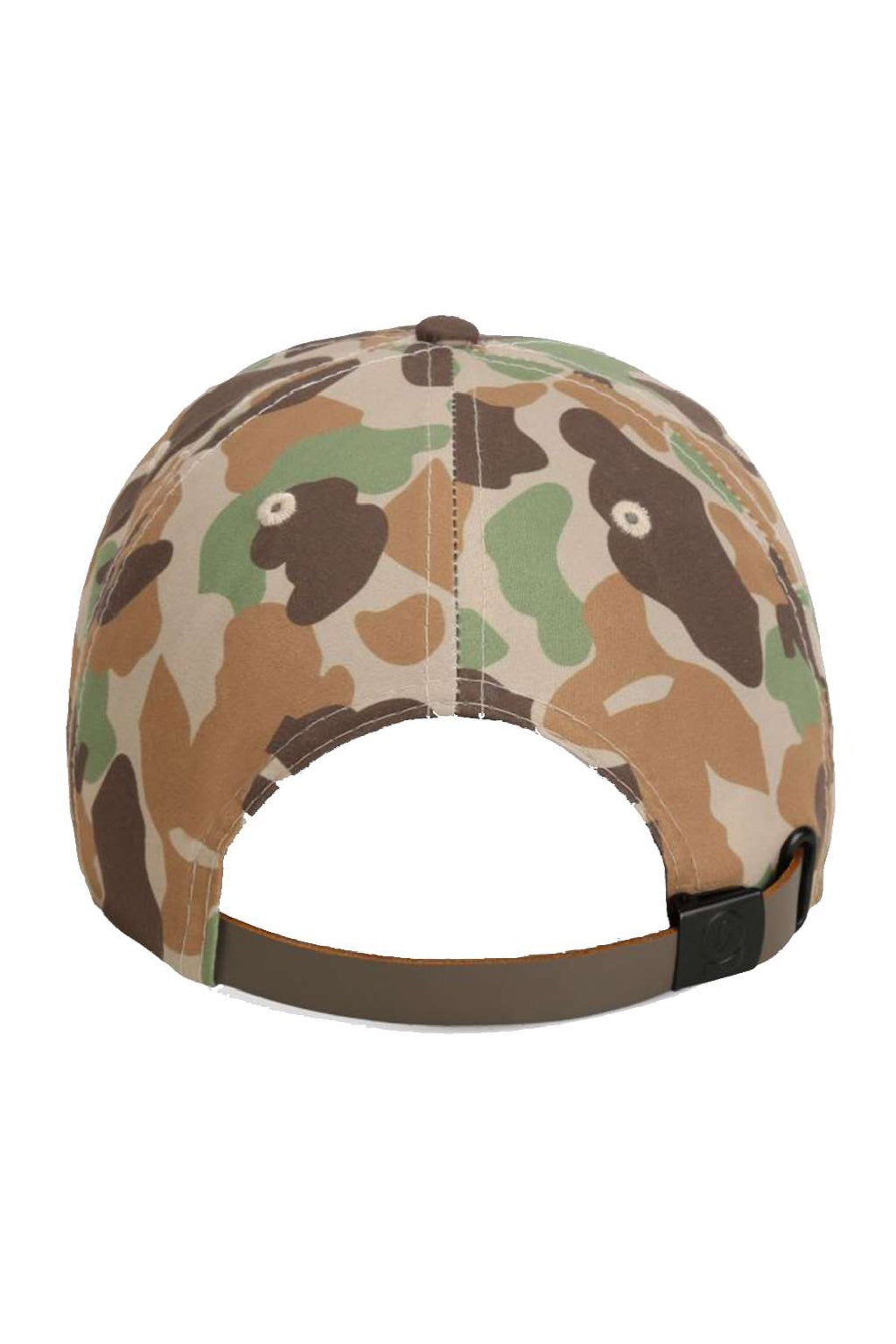 Imperial Hats DNA010 Mens The Aloha Rope Moisture Wicking Adjustable Hat Frog Skin Camo/Brown Flat Back
