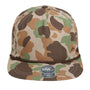 Imperial Hats Mens The Aloha Rope Moisture Wicking Adjustable Hat - Frog Skin Camo/Brown