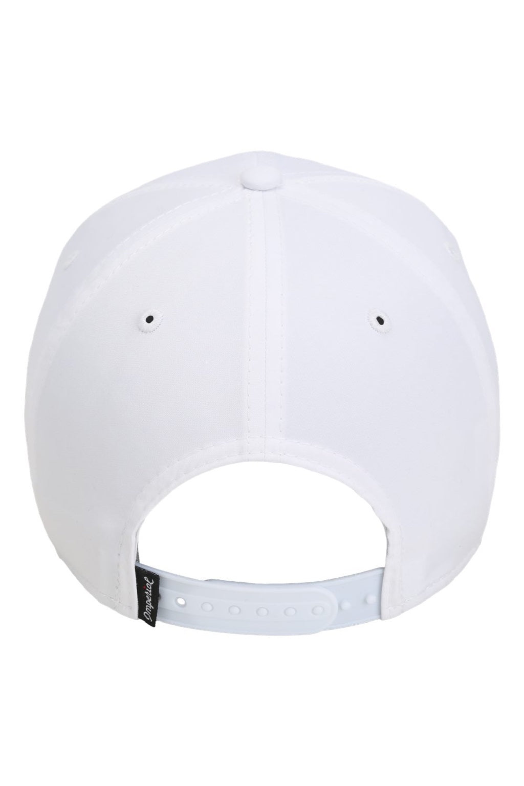 Imperial Hats 7054 Mens The Wingman Moisture Wicking Snapback Hat White/Red Flat Back
