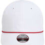 Imperial Mens The Wingman Moisture Wicking Snapback Hat - White/Red - NEW