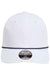 Imperial 7054 Mens The Wingman Hat White/Navy Blue Flat Front