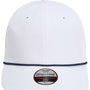 Imperial Mens The Wingman Moisture Wicking Snapback Hat - White/Navy Blue - NEW
