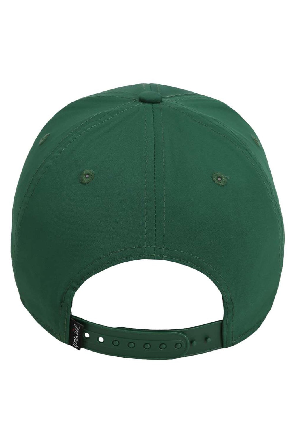 Imperial Hats 7054 Mens The Wingman Moisture Wicking Snapback Hat Forest Green Flat Back