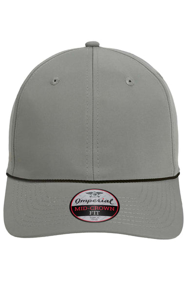 Imperial 7054 Mens The Wingman Hat Grey/Black Flat Front