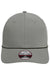 Imperial Hats 7054 Mens The Wingman Moisture Wicking Snapback Hat Grey Flat Front