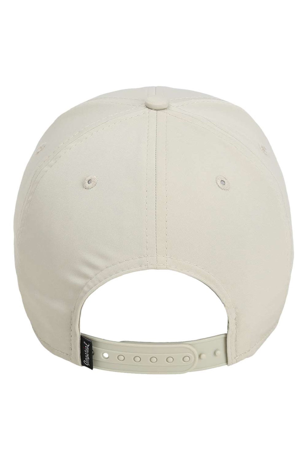 Imperial Hats 7054 Mens The Wingman Moisture Wicking Snapback Hat Putty Flat Back