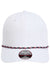 Imperial Hats 7054 Mens The Wingman Moisture Wicking Snapback Hat White/Navy Blue/White/Red Flat Front