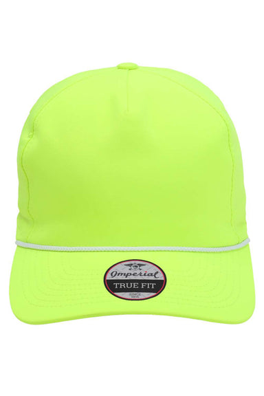 Imperial 5054 Mens The Wrightson Hat Neon Yellow/White Flat Front