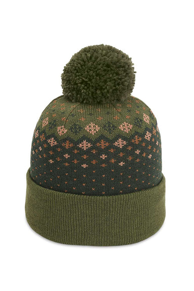 Imperial 6017 Mens The Baniff Cuffed Beanie Avocado Green Flat Front