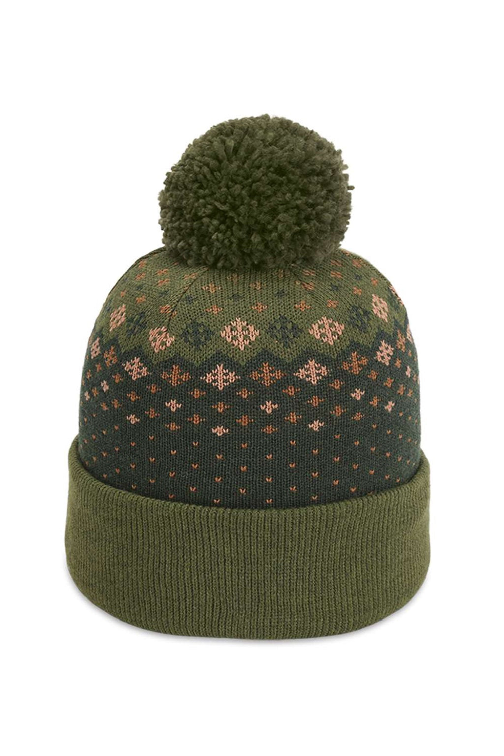 Imperial Hats 6017 Unisex The Baniff Cuffed Beanie Avocado Green Flat Front