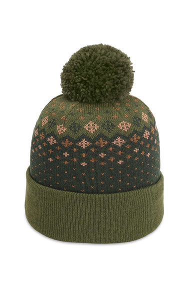 Imperial Hats 6017 Unisex The Baniff Cuffed Beanie Avocado Green Flat Front