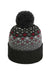 Imperial Hats 6017 Unisex The Baniff Cuffed Beanie Heather Black Flat Front