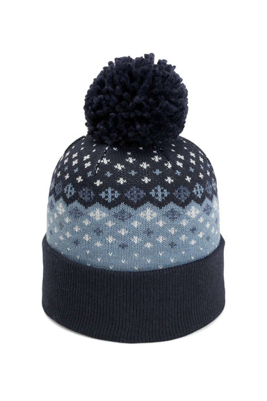 Imperial 6017 Mens The Baniff Cuffed Beanie Navy Blue Flat Front