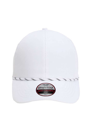 Imperial Hats 6054 Mens The Habanero Performance Rope Adjustable Hat White Flat Front