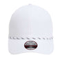 Imperial Mens The Habanero Performance Rope Adjustable Hat - White - NEW