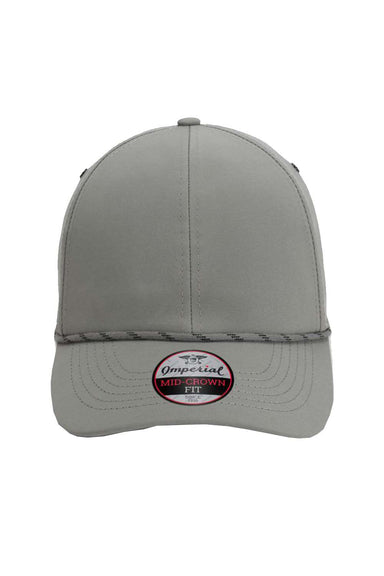 Imperial 6054 Mens The Habanero Performance Rope Hat Grey Flat Front