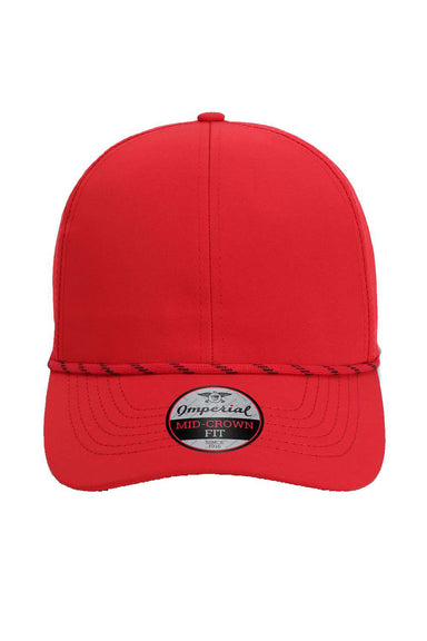 Imperial 6054 Mens The Habanero Performance Rope Hat Red Flat Front