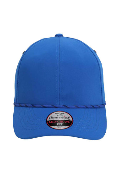 Imperial 6054 Mens The Habanero Performance Rope Hat Royal Blue Flat Front