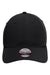 Imperial Hats L338 Mens The Hinsen Ponytail Performance Moisture Wicking Adjustable Hat Black Flat Front
