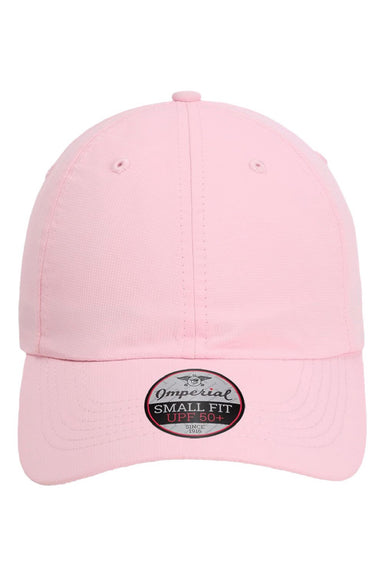Imperial Hats L338 Mens The Hinsen Ponytail Performance Moisture Wicking Adjustable Hat Light Pink Flat Front