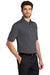 Port Authority K455/TLK455 Mens Rapid Dry Moisture Wicking Short Sleeve Polo Shirt Charcoal Grey Model 3q