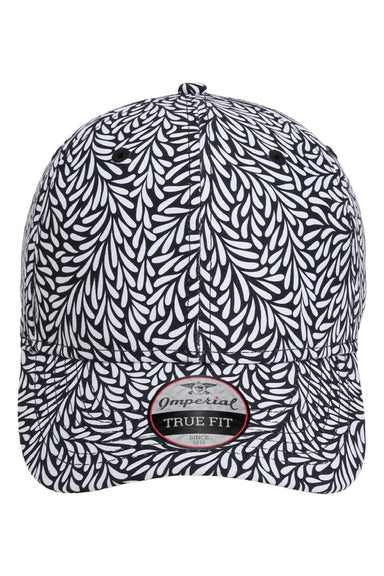 Imperial Hats 4065 Mens The Mahalo Moisture Wicking Snapback Hat Throwback Black Flat Front