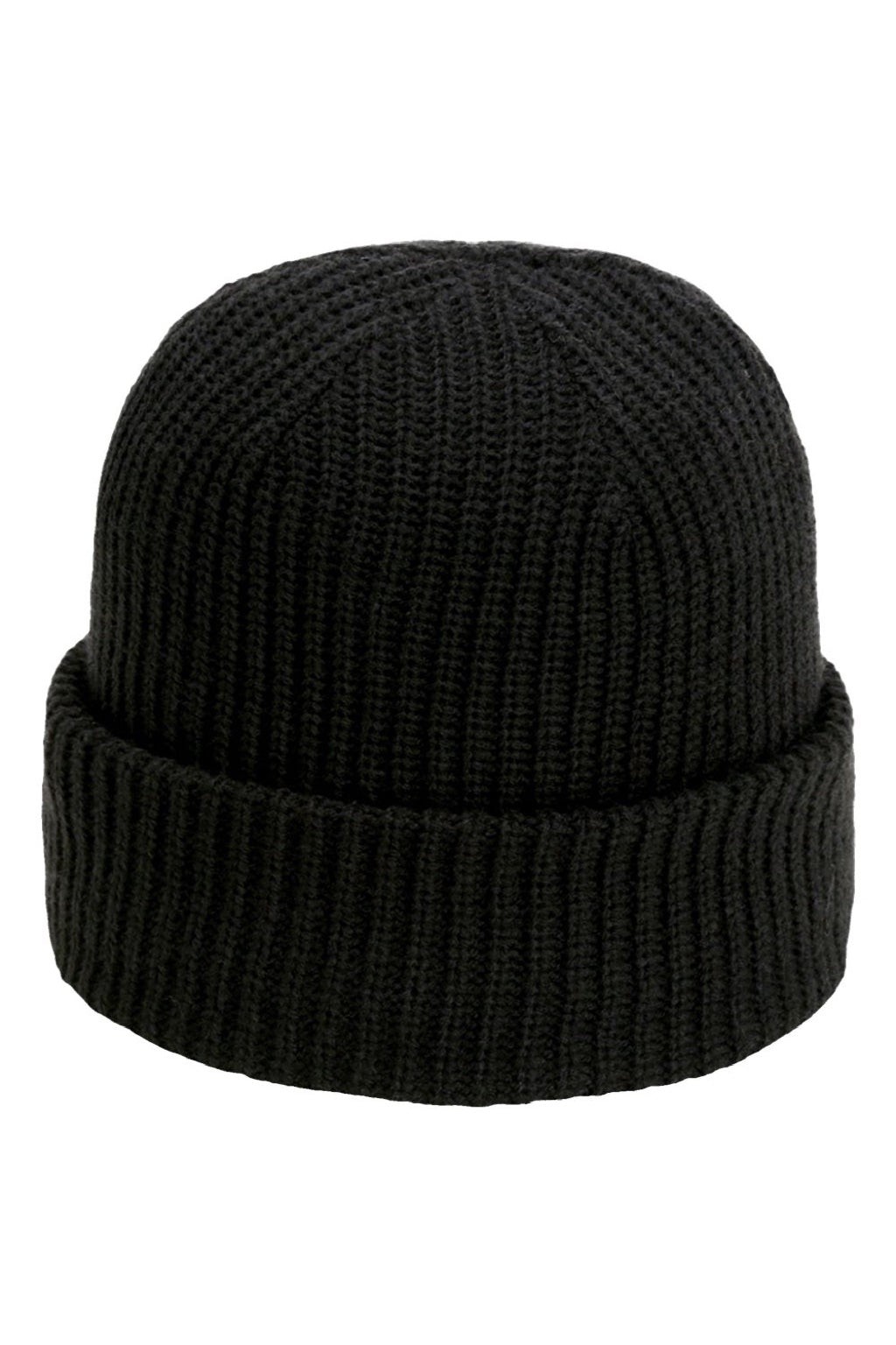 Imperial Hats 6020 Unisex The Mogul Cuffed Beanie Black Flat Front