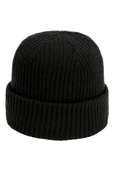 Imperial Hats 6020 Unisex The Mogul Cuffed Beanie Black Flat Front