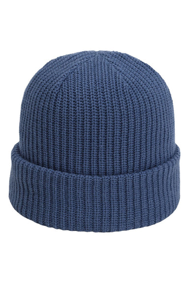 Imperial Hats 6020 Unisex The Mogul Cuffed Beanie Breaker Blue Flat Front