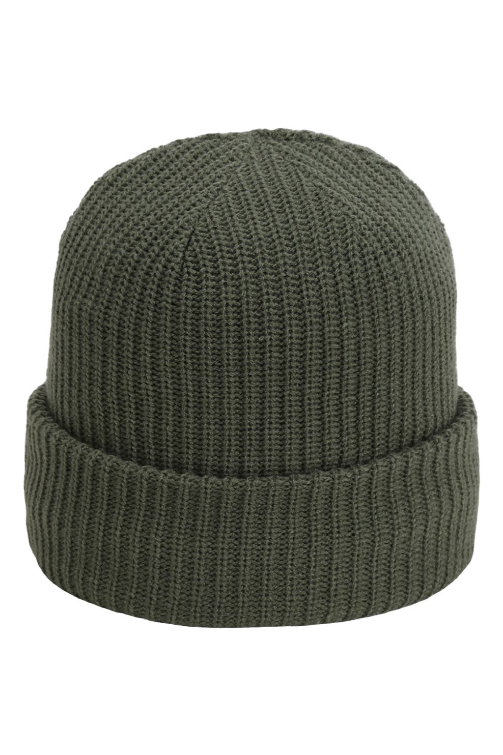 Imperial Hats 6020 Unisex The Mogul Cuffed Beanie Earth Green Flat Front
