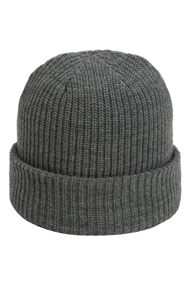 Imperial Hats 6020 Unisex The Mogul Cuffed Beanie Heather Grey Flat Front