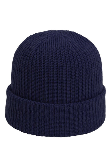 Imperial Hats 6020 Unisex The Mogul Cuffed Beanie True Navy Blue Flat Front