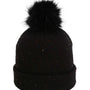 Imperial Hats Unisex The Montage Pom Cuffed Beanie - Black