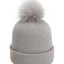 Imperial Hats Unisex The Montage Pom Cuffed Beanie - Light Grey - Closeout