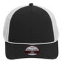 Imperial Hats Mens The Night Owl Performance Moisture Wicking Snapback Hat - Black/White