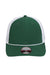 Imperial Hats 7055 Mens The Night Owl Performance Moisture Wicking Snapback Hat Forest Green/White Flat Front