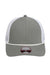 Imperial Hats 7055 Mens The Night Owl Performance Moisture Wicking Snapback Hat Grey/White Flat Front