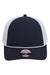 Imperial 7055 Mens The Night Owl Performance Rope Hat Navy Blue/White Flat Front