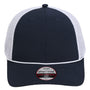 Imperial Mens The Night Owl Performance Moisture Wicking Snapback Hat - Navy Blue/White - NEW