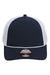 Imperial Hats 7055 Mens The Night Owl Performance Moisture Wicking Snapback Hat Navy Blue/White Flat Front