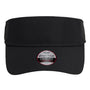 Imperial Hats Mens The Performance Phoenix Moisture Wicking Adjustable Visor - Black