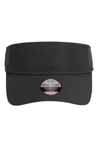 Imperial Hats 3124P Mens The Performance Phoenix Moisture Wicking Adjustable Visor Dark Grey Flat Front