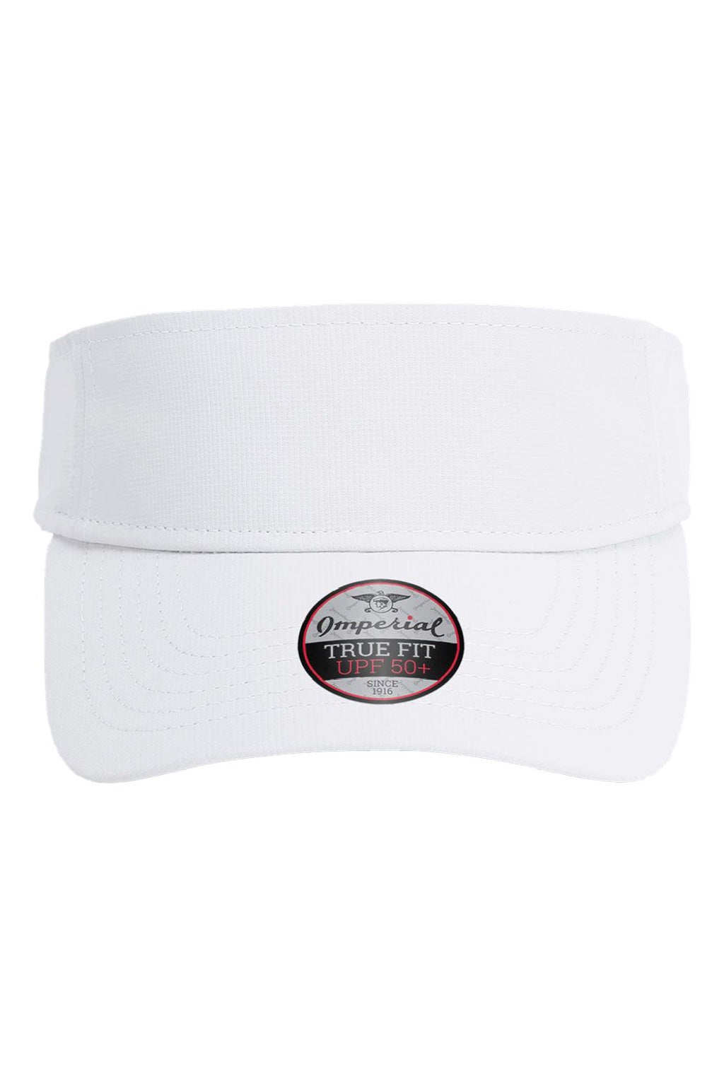 Imperial Hats 3124P Mens The Performance Phoenix Moisture Wicking Adjustable Visor White Flat Front
