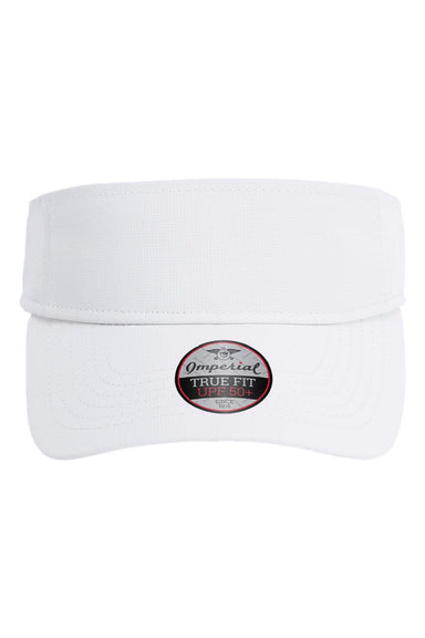 Imperial Hats 3124P Mens The Performance Phoenix Moisture Wicking Adjustable Visor White Flat Front