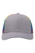Kati Hats S700M Mens Printed Mesh Snapback Trucker Hat Grey/Rainbow Flat Front